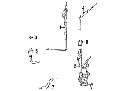 Ford F2AZ18813A Antenna Assembly F2AZ18813A Ford Antenna Assembly