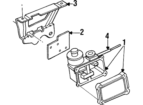 F6LZ9C736AA Ford Cruise Servo Bracket