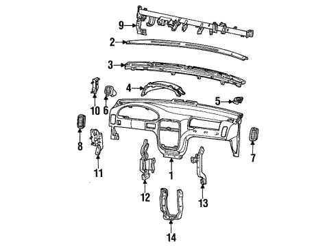 F6XZ1204387AA Ford Bracket