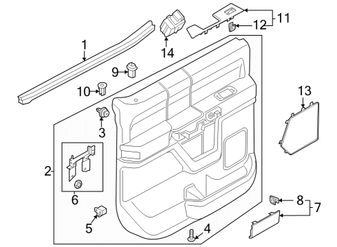RL3Z-1627410-UA Ford Panel Assembly - Door Trim