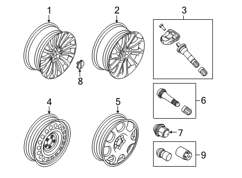 Ford RC5Z-1007-B Wheel Assembly RC5Z-1007-B Ford Wheel Assembly