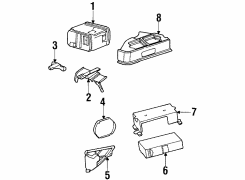 XS8Z-18888-AA Ford Radio Support