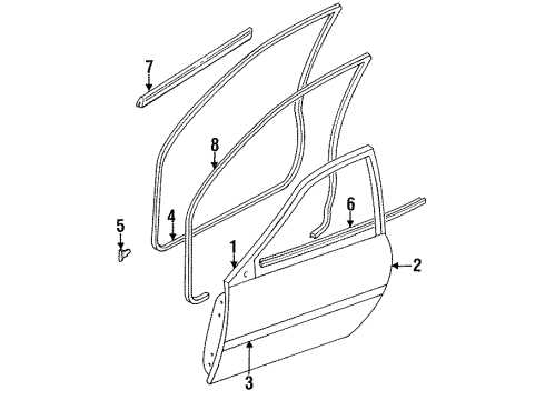 F4BZ6120200A Ford Outer Panel, Passenger Side