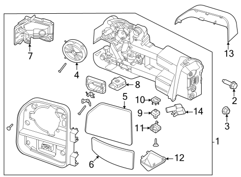 Ford PC3Z-17682-KB Mirror Assembly - Rear View Outer PC3Z-17682-KB Ford Mirror Assembly - Rear View Outer