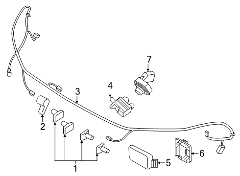 R1MZ-18812-AS Ford Cable Assembly - Extension