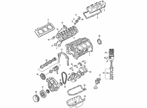 Ford F6DZ-6079-EA Valve Grind Gasket Kit F6DZ-6079-EA Ford Valve Grind Gasket Kit