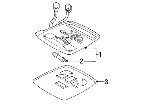 F42Z61519A58E Ford Console