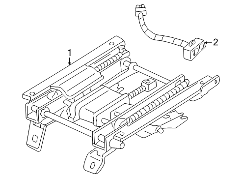 Ford XL2Z-7862506-AA Seat Support XL2Z-7862506-AA Ford Seat Support
