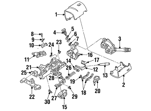Ford F8ZZ-13K359-AB Multifunction Switch F8ZZ-13K359-AB Ford Multifunction Switch
