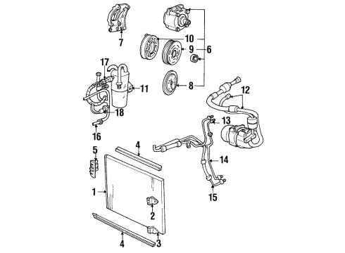 Ford F58Z19D720A Condenser Bracket F58Z19D720A Ford Condenser Bracket