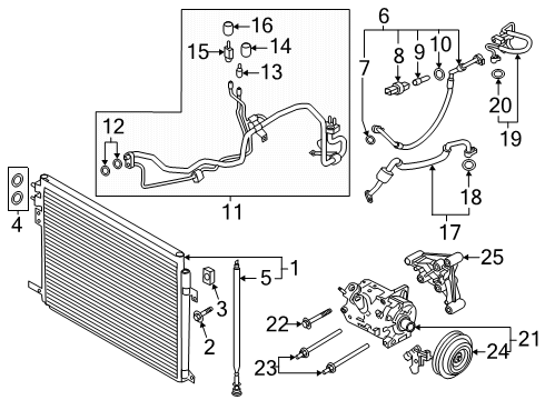 Ford R1MZ-19972-A Tube Assembly R1MZ-19972-A Ford Tube Assembly