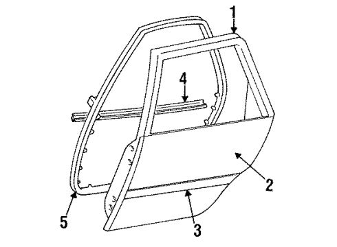 F4BZ5824700A Ford Outer Panel, Passenger Side