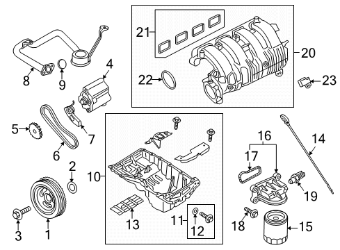 HU5Z-9155-B Ford Filter Assembly - Fuel