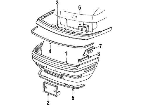 Ford E94Y17A385A License Bracket E94Y17A385A Ford License Bracket