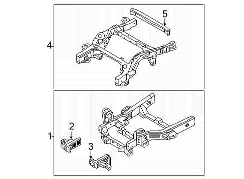 NB3Z-5F040-B Ford Frame Assembly