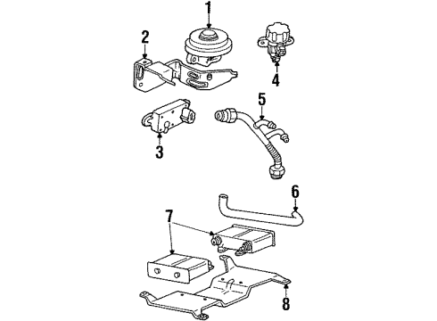 F88Z-9F472-CA Ford Oxygen Sensor, Driver Side