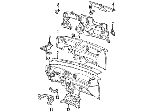 Ford F5OY54045D57A Support Bracket F5OY54045D57A Ford Support Bracket