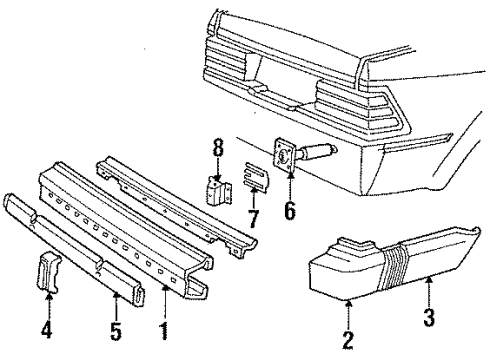E6FZ17811A Ford Extension, Rear Driver Side