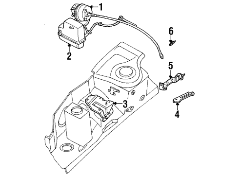 XF5Z-9J442-AA Ford Vacuum Reservoir