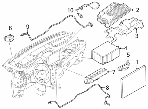 RU5Z-14G371-BG Ford UNIT - CENTRAL PROCESSING