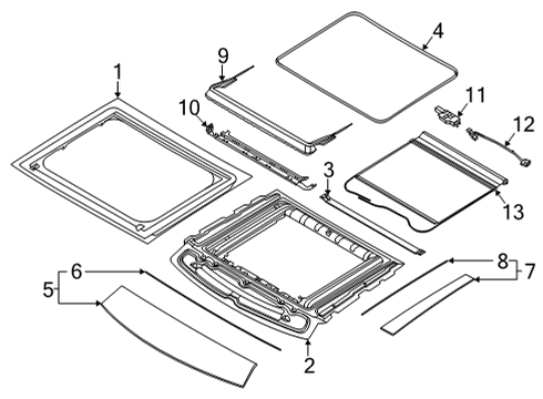 M1PZ-7851916-AE Ford Headlining - Roof