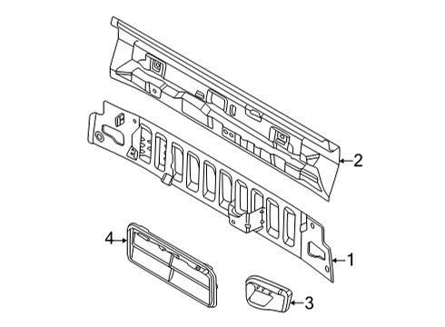 Ford BK2Z-61280B62-C Grille - Air Inlet BK2Z-61280B62-C Ford Grille - Air Inlet