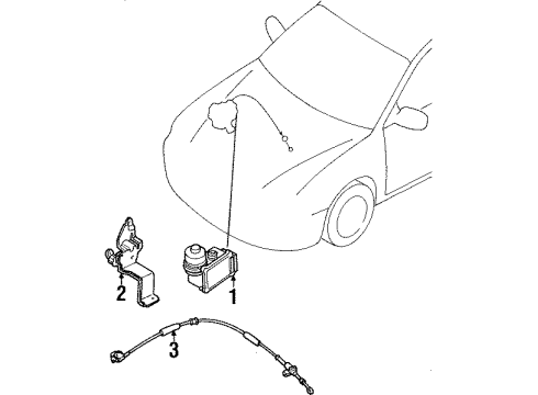 Ford F7CZ-9A825-AE Actuator Assembly F7CZ-9A825-AE Ford Actuator Assembly