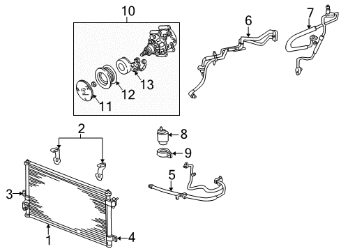 3W4Z-19E572-AA Ford Condenser Seal