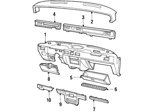 E8AZ5404338A Ford Finish Panel