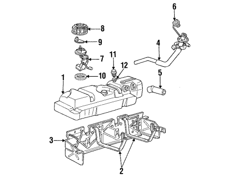 Ford E89Z9H307BA Fuel Pump E89Z9H307BA Ford Fuel Pump