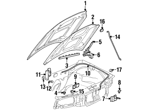 1S8Z-16826-AA Ford Support Rod