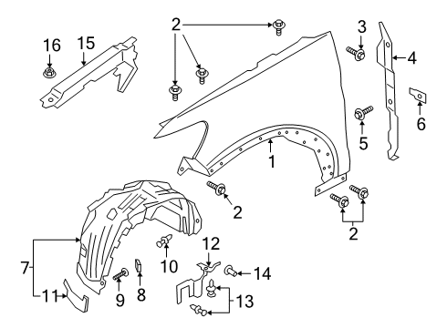 MB5Z-7802038-A Ford Panel Assembly - Cowl Side