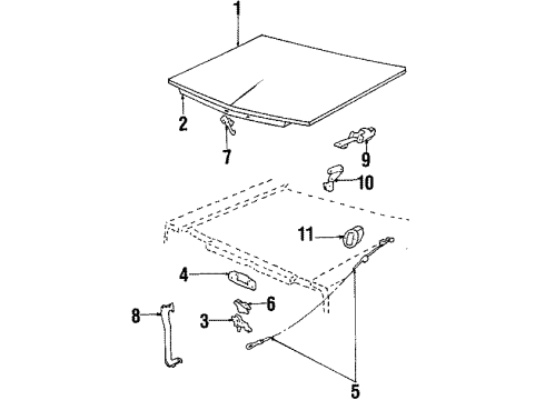 E3SZ16892A Ford Safety Catch