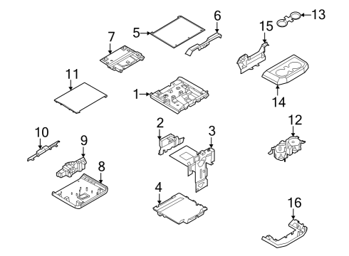 PL3Z-1506024-HA Ford Cover And Pad - Center Armrest