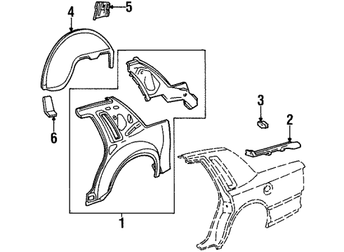 Ford 1W1Z5427790AA Inner Panel, Passenger Side 1W1Z5427790AA Ford Inner Panel, Passenger Side