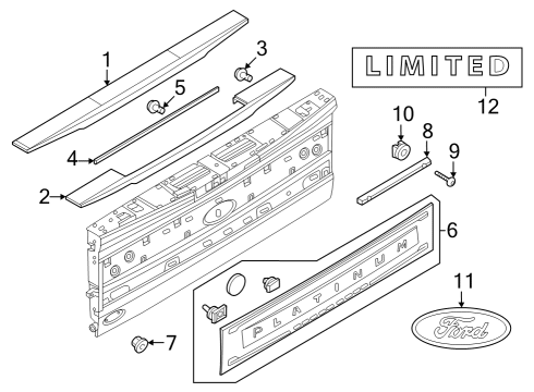 SC3Z-28425A34-EA Ford Panel - Tailgate - Outer