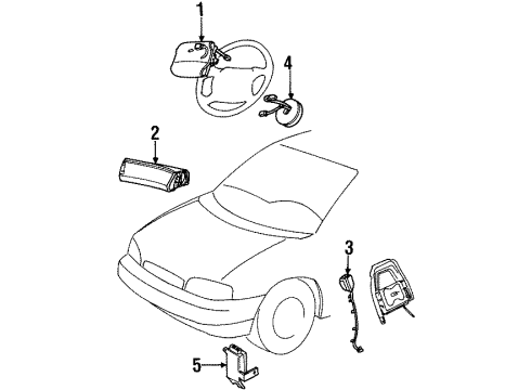 Ford 2F2Z-14B004-AA Front Sensor 2F2Z-14B004-AA Ford Front Sensor