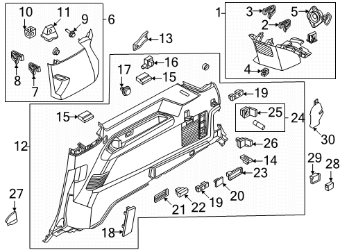 -W715842-S900 Ford Clip