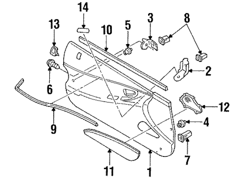 F62Z18978B Ford Speaker Grille, Passenger Side