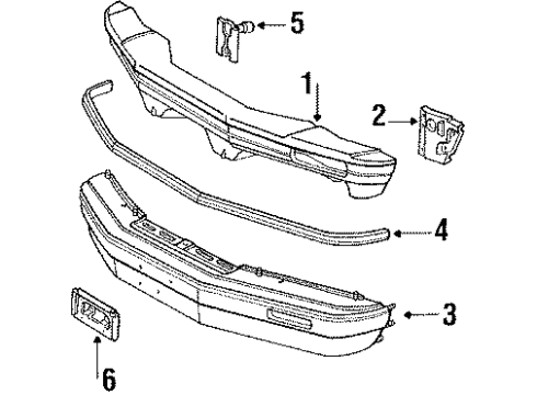 Ford E3SZ17754B Energy Absorber, Driver Side E3SZ17754B Ford Energy Absorber, Driver Side