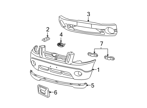 Ford 1L5Z-17C756-AA Bumper Cover Hardware Kit 1L5Z-17C756-AA Ford Bumper Cover Hardware Kit