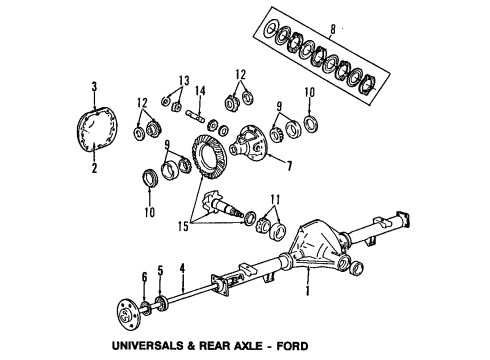 Ford E9TZ-4841-C Slip Yoke E9TZ-4841-C Ford Slip Yoke