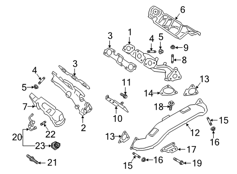 HL7Z-9431-A Ford Exhaust Manifold, Driver Side