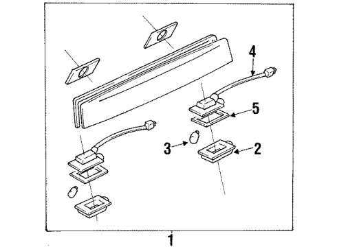F7CZ-13550-ADA Ford License Lamp