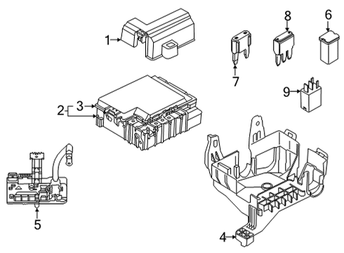 RL3Z-14A068-B Ford Panel Assembly - Fuse Junction