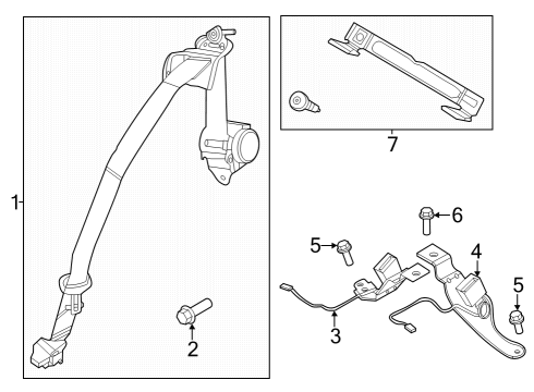 Ford PR3Z-7660044-NA Seat Belt Assembly PR3Z-7660044-NA Ford Seat Belt Assembly