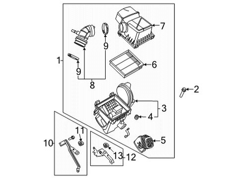 LX6Z-9600-S Ford Cleaner Assembly - Air