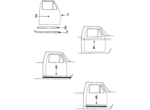 Ford E9TZ-1021452-A Belt Weatherstrip, Passenger Side E9TZ-1021452-A Ford Belt Weatherstrip, Passenger Side