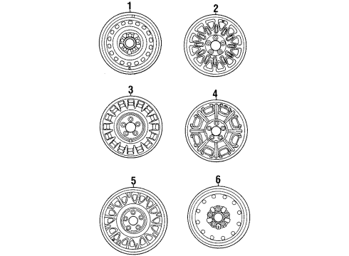 F8VZ-1007-AA Ford Wheel, Alloy