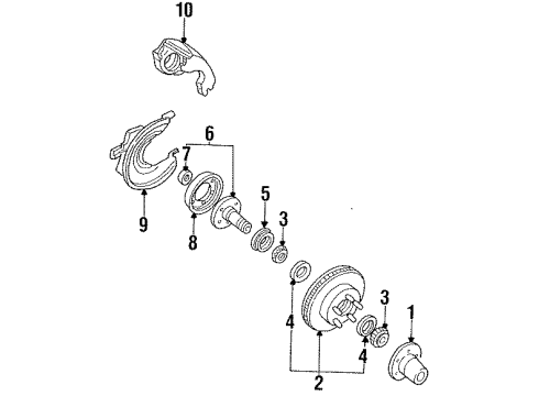 F37Z-3105-A Ford Spindle